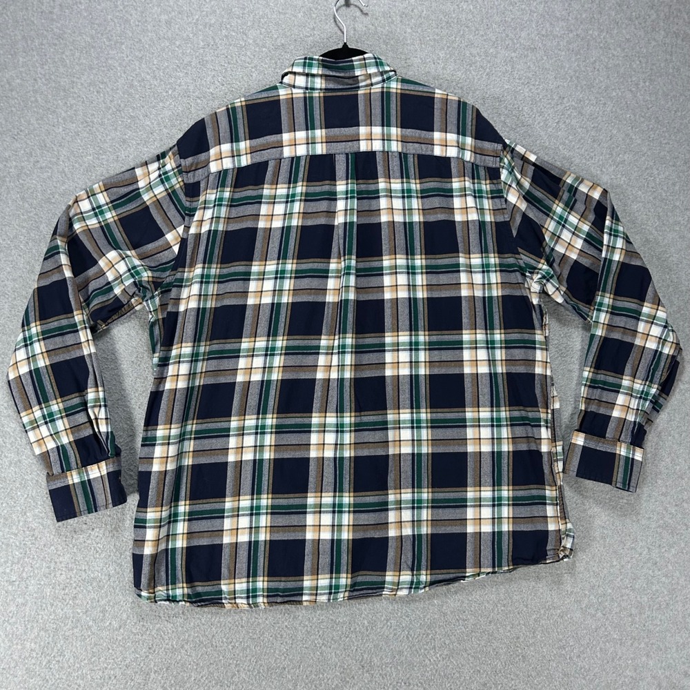 Vineyard Vines Classic Fit Whale Shirt Mens XL Navy Plaid Preppy Coastal - Picture 4 of 10